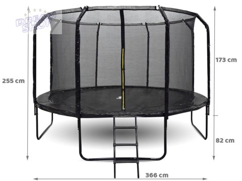 Trampolina ogrodowa SkyFlyer + drabinka 12FT 366cm Trampolina ogrodowa SkyFlyer + drabinka 12FT 366cm
