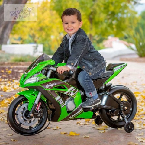 INJUSA Kawasaki Ninja Motor Na Akumulator 12V MP3 Światło INJUSA Kawasaki Ninja Motor Na Akumulator 12V MP3 Światło