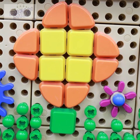 MASTERKIDZ Zestaw Kołeczki w kształcie figur geometrycznych 64szt do tablic STEM MASTERKIDZ Zestaw Kołeczki w kształcie figur geometrycznych 64szt do tablic STEM