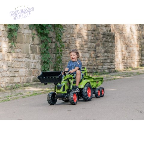 FALK Traktor CLAAS ARION z Przyczepą Maxi i Łyżką FALK Traktor CLAAS ARION z Przyczepą Maxi i Łyżką