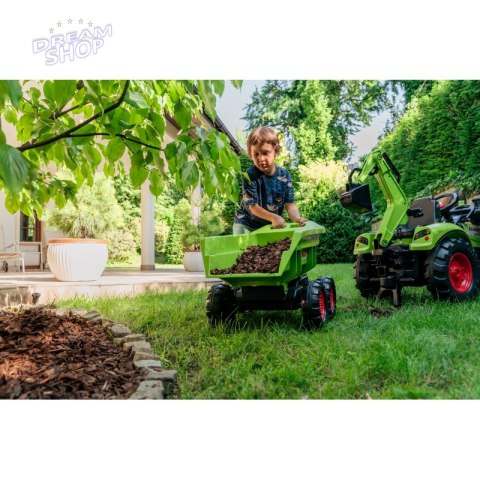 FALK Traktor CLAAS ARION z Przyczepą Maxi i Łyżką FALK Traktor CLAAS ARION z Przyczepą Maxi i Łyżką