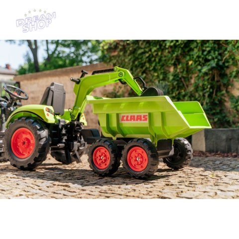 FALK Traktor CLAAS ARION z Przyczepą Maxi i Łyżką FALK Traktor CLAAS ARION z Przyczepą Maxi i Łyżką