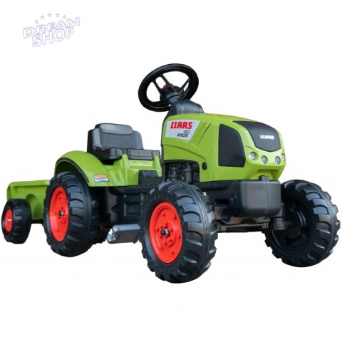 FALK Traktor Claas Zielony na Pedały z Przyczepą + Klakson od 2 Lat. FALK Traktor Claas Zielony na Pedały z Przyczepą + Klakson od 2 Lat.