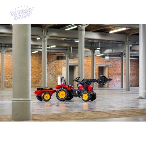 FALK Traktor na Pedały z Przyczepą Red Supercharger FALK Traktor na Pedały z Przyczepą Red Supercharger