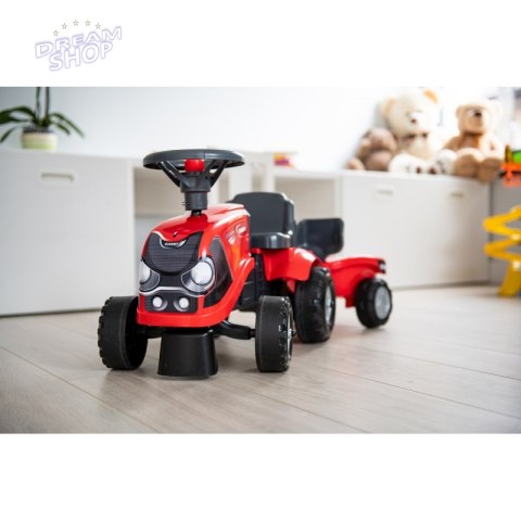 FALK Traktorek Baby Case IH Ride-On Czerwony z Przyczepką + akc. od 12 miesięcy FALK Traktorek Baby Case IH Ride-On Czerwony z Przyczepką + akc. od 12 miesięcy