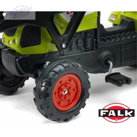Falk Traktor Claas z Przyczepą i Łyżką na pedały