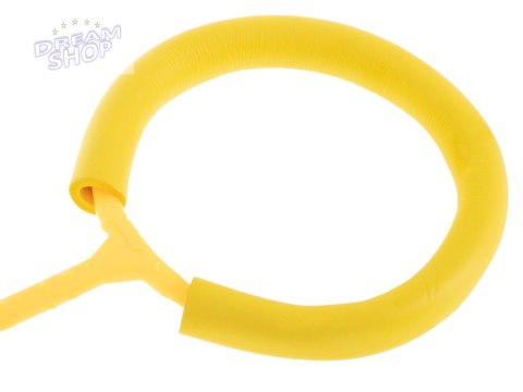 Hula hop na nogę skakanka piłka świecąca LED żółta