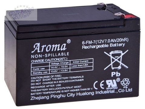 Akumulator żelowy 12V 7Ah SER043 Akumulator żelowy 12V 7Ah SER043