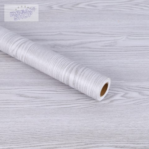 Folia rolka samoprzylepna okleina tapeta dąb srebrno-szary 1,22x50m Folia rolka samoprzylepna okleina tapeta dąb srebrno-szary 1,22x50m