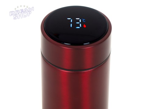 Kubek termiczny termos smart LED 500ml bordowy Kubek termiczny termos smart LED 500ml bordowy