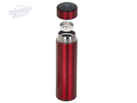 Kubek termiczny termos smart LED 500ml bordowy Kubek termiczny termos smart LED 500ml bordowy