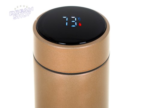Kubek termiczny termos smart LED 500ml złoty