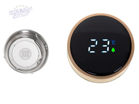 Kubek termiczny termos smart LED 500ml złoty