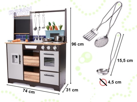 Loft Kuchnia drewniana dla dzieci lodówka ZA4129 Loft Kuchnia drewniana dla dzieci lodówka ZA4129