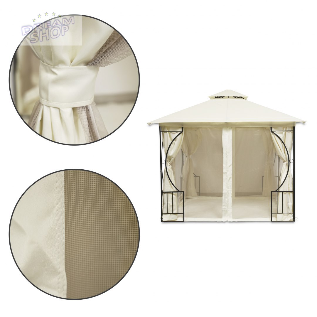 Namiot pawilon ogrodowy lux altana 3x3m ModernHome Namiot pawilon ogrodowy lux altana 3x3m ModernHome