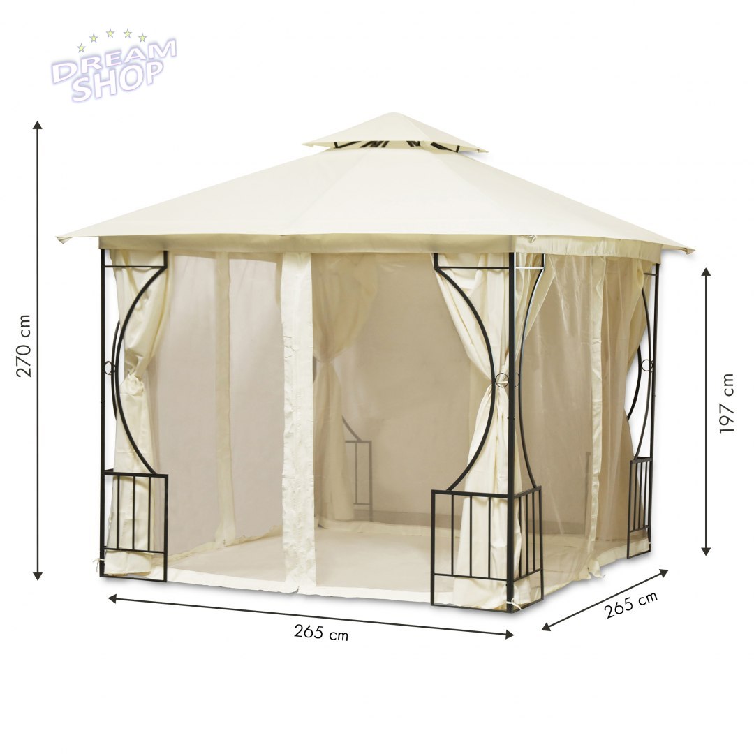 Namiot pawilon ogrodowy lux altana 3x3m ModernHome Namiot pawilon ogrodowy lux altana 3x3m ModernHome