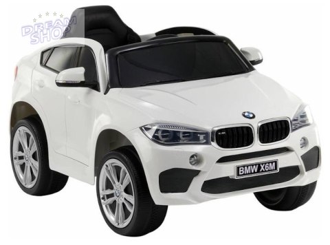 Auto na Akumulator BMW X6 Białe Skóra, EVA Auto na Akumulator BMW X6 Białe Skóra, EVA