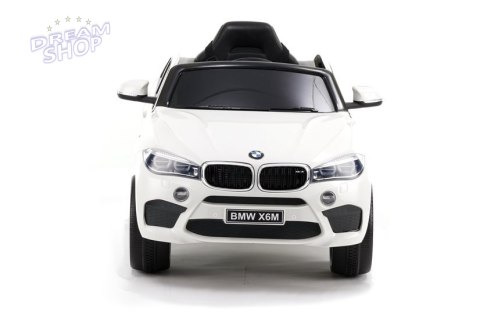Auto na Akumulator BMW X6 Białe Skóra, EVA Auto na Akumulator BMW X6 Białe Skóra, EVA