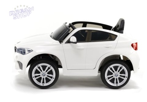Auto na Akumulator BMW X6 Białe Skóra, EVA Auto na Akumulator BMW X6 Białe Skóra, EVA