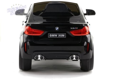 Auto na Akumulator BMW X6 Czarne Skóra, EVA Auto na Akumulator BMW X6 Czarne Skóra, EVA