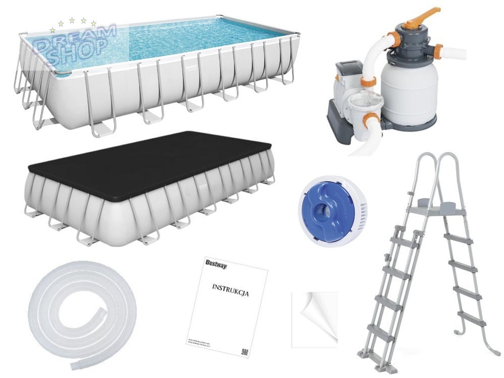 Bestway Basen STELAŻOWY 732x366x132cm 11w1 56475 Bestway Basen STELAŻOWY 732x366x132cm 11w1 56475