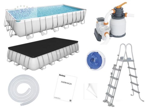 Bestway Basen STELAŻOWY 732x366x132cm 11w1 56475 Bestway Basen STELAŻOWY 732x366x132cm 11w1 56475
