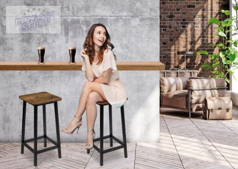 Hoker krzesło barowe metalowe KENT RUSTIC loft Hoker krzesło barowe metalowe KENT RUSTIC loft