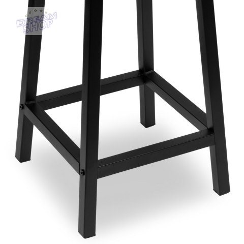 Hoker krzesło barowe metalowe okrągły FLINT RUSTIC loft Hoker krzesło barowe metalowe okrągły FLINT RUSTIC loft