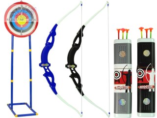 Zestaw Strzelecki Łuk Tarcza na Stojaku 134 cm Kołczan Pistolety