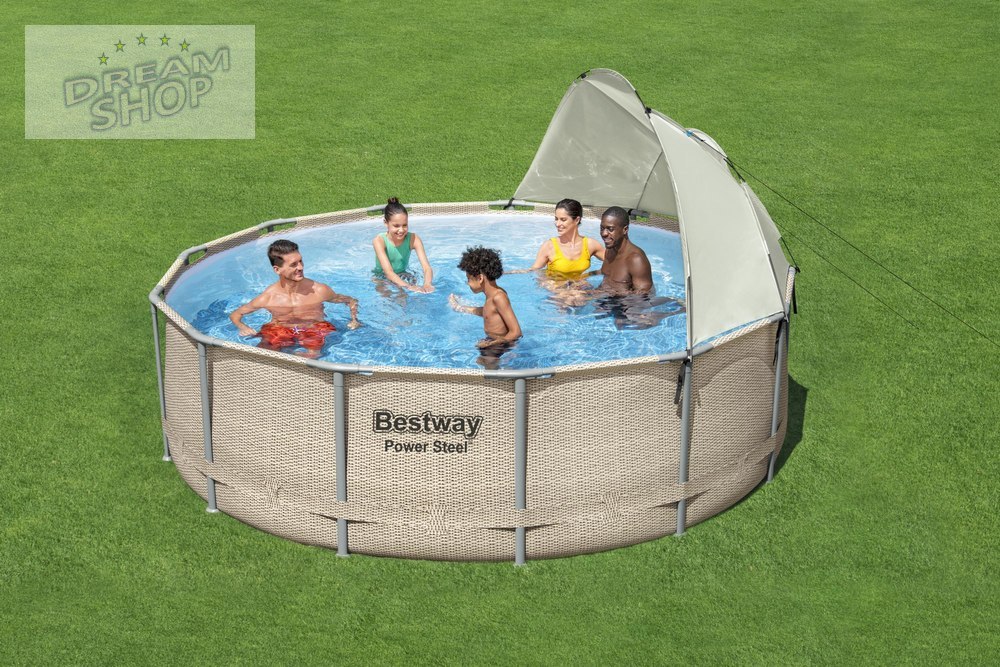 Basen stelażowy ogrodowy 396 x 107 cm Bestway 5614V Basen stelażowy ogrodowy 396 x 107 cm Bestway 5614V