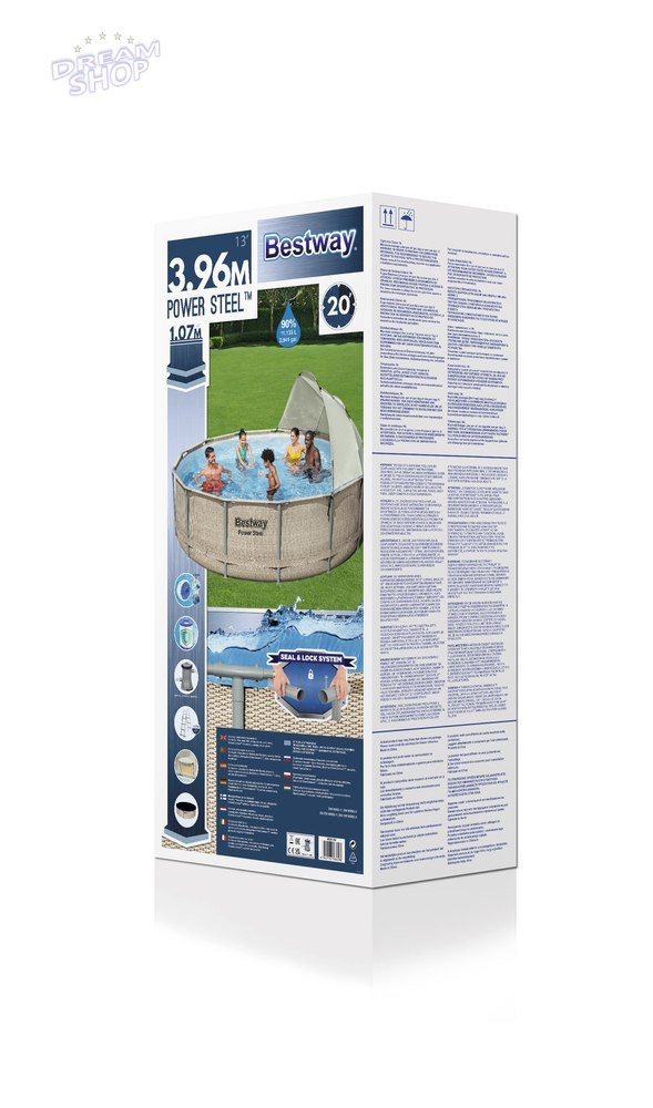 Basen stelażowy ogrodowy 396 x 107 cm Bestway 5614V Basen stelażowy ogrodowy 396 x 107 cm Bestway 5614V