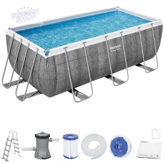 Bestway Basen stelaż 412x201x122 marmur 8w1 56722