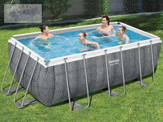 Bestway Basen stelaż 412x201x122 marmur 8w1 56722