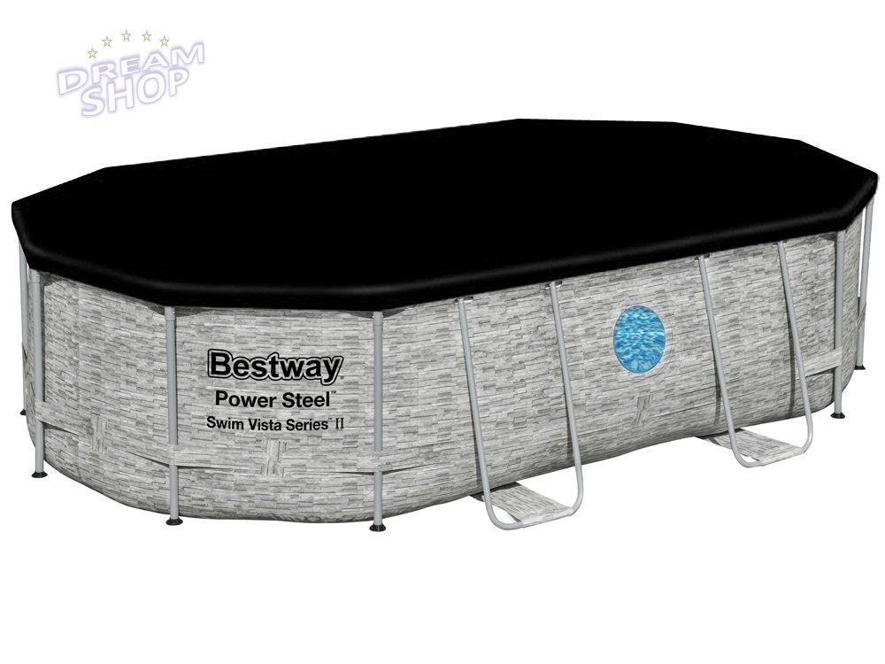 Bestway Basen stelaż 488x305x107 11w1 kamień 56946 Bestway Basen stelaż 488x305x107 11w1 kamień 56946