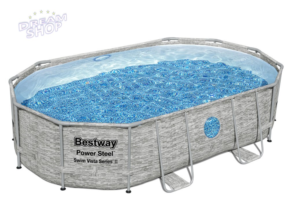 Bestway Basen stelaż 488x305x107 11w1 kamień 56946 Bestway Basen stelaż 488x305x107 11w1 kamień 56946