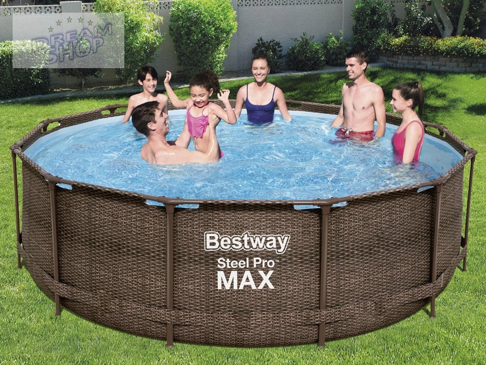 Bestway basen Stelażowy 366x100cm 9w1 rattan 56709 Bestway basen Stelażowy 366x100cm 9w1 rattan 56709