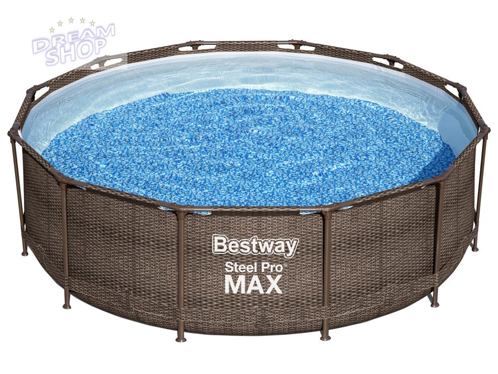Bestway basen Stelażowy 366x100cm 9w1 rattan 56709 Bestway basen Stelażowy 366x100cm 9w1 rattan 56709