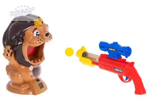 Strzelanie do celu pistolet i kulki lew Strzelanie do celu pistolet i kulki lew