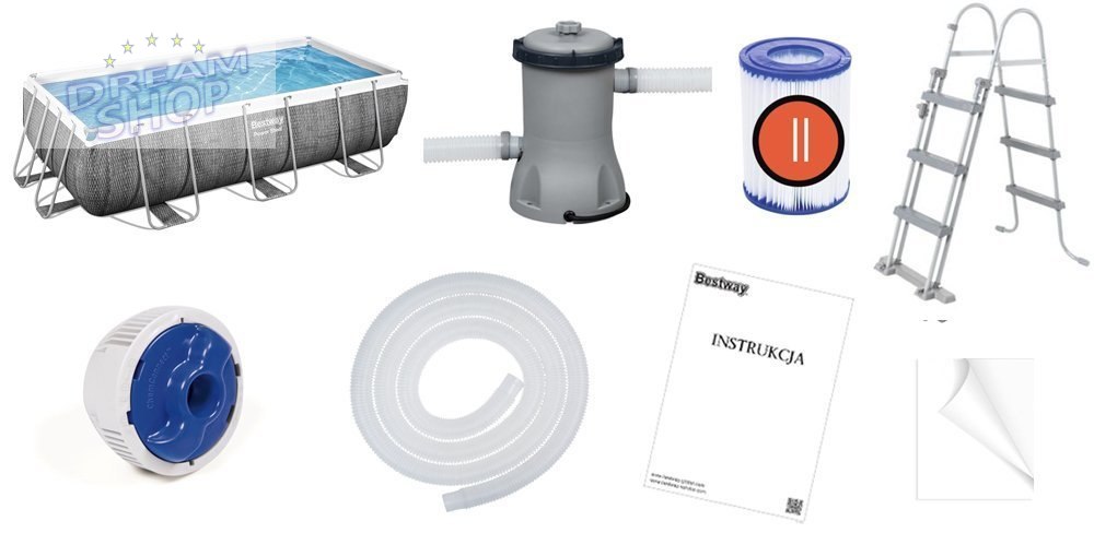 Bestway Basen stelażowy 404x201x100cm 10w1 56721 Bestway Basen stelażowy 404x201x100cm 10w1 56721
