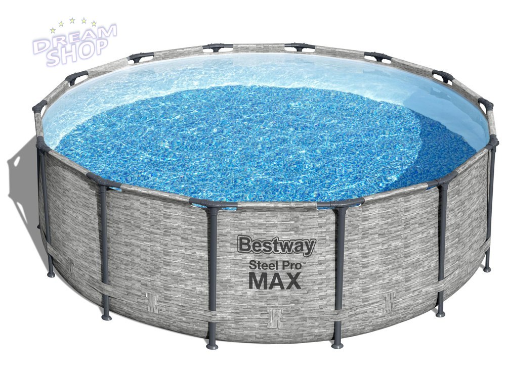 Basen Stelażowy 16FT 488x122cm Steel Pro Max BESTWAY Basen Stelażowy 16FT 488x122cm Steel Pro Max BESTWAY