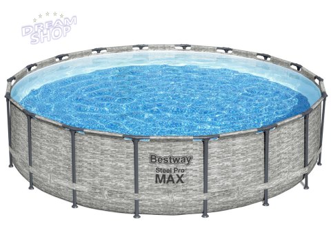 Bestway basen stelażowy 549x122cm 8w1 kamień 5618Y Bestway basen stelażowy 549x122cm 8w1 kamień 5618Y
