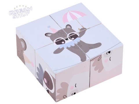 Drewniane Klocki puzzle zwierzątka obrazki ZA4114 Drewniane Klocki puzzle zwierzątka obrazki ZA4114