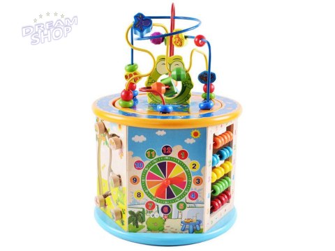 Drewniana kostka edukacyjna sorter 8w1 ZA4117