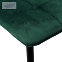 Krzesło aksamitne DENVER velvet Ciemno-Zielone