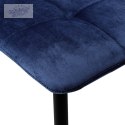Krzesło aksamitne DENVER velvet Granatowe