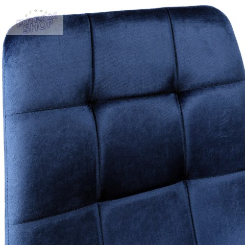 Krzesło aksamitne DENVER velvet Granatowe Krzesło aksamitne DENVER velvet Granatowe