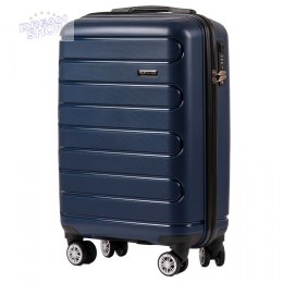 DQ181-03, Duża walizka podróżna Wings S, Blue- POLIPROPYLEN
