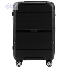 PP05, Średnia walizka podróżna Wings M, Black - POLIPROPYLEN