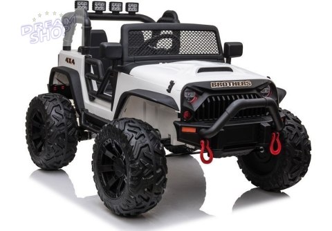 Auto na akumulator Jeep JC666 Biały Auto na akumulator Jeep JC666 Biały