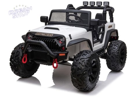 Auto na akumulator Jeep JC666 Biały Auto na akumulator Jeep JC666 Biały